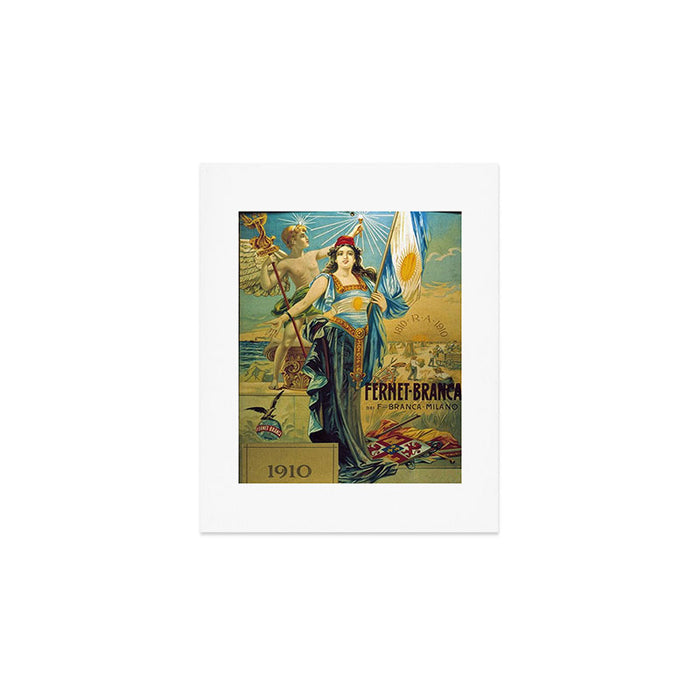 1910 Fernet Branca Liqueur Aperitif Advertisement Poster Print Art Print Gallery Image 1