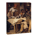 African American Masterpiece 'A Pastoral Visit' by Richard Norris Brooke Canvas Print Gallery Image 6