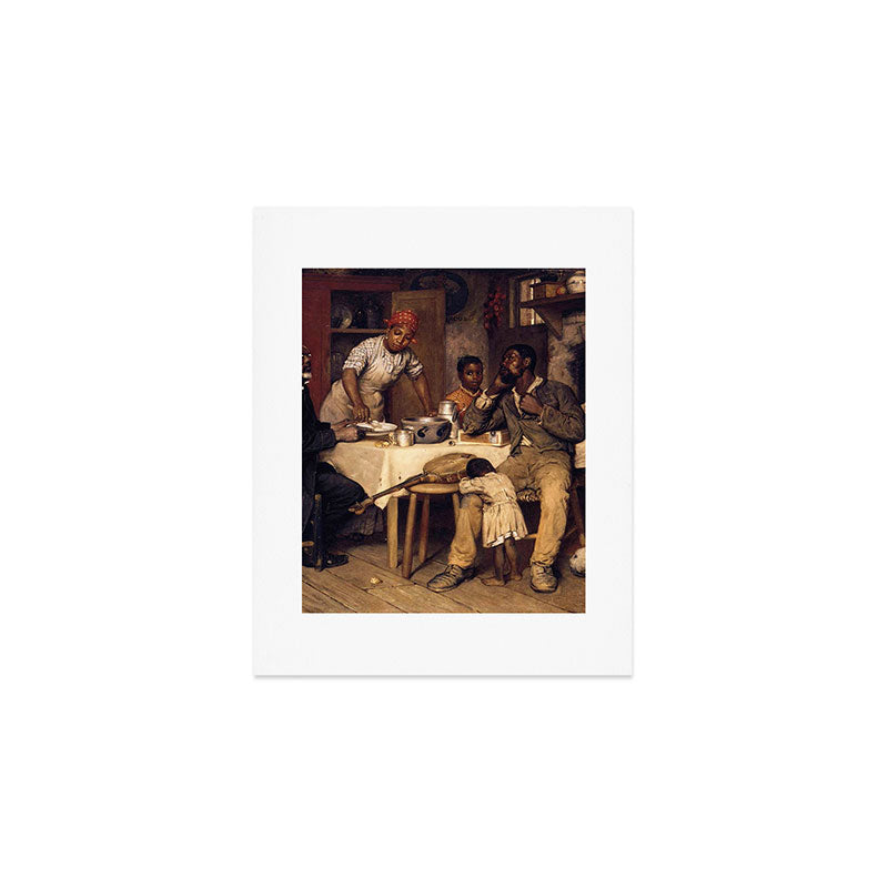 African American Masterpiece 'A Pastoral Visit' by Richard Norris Brooke Art Print Gallery Image 1