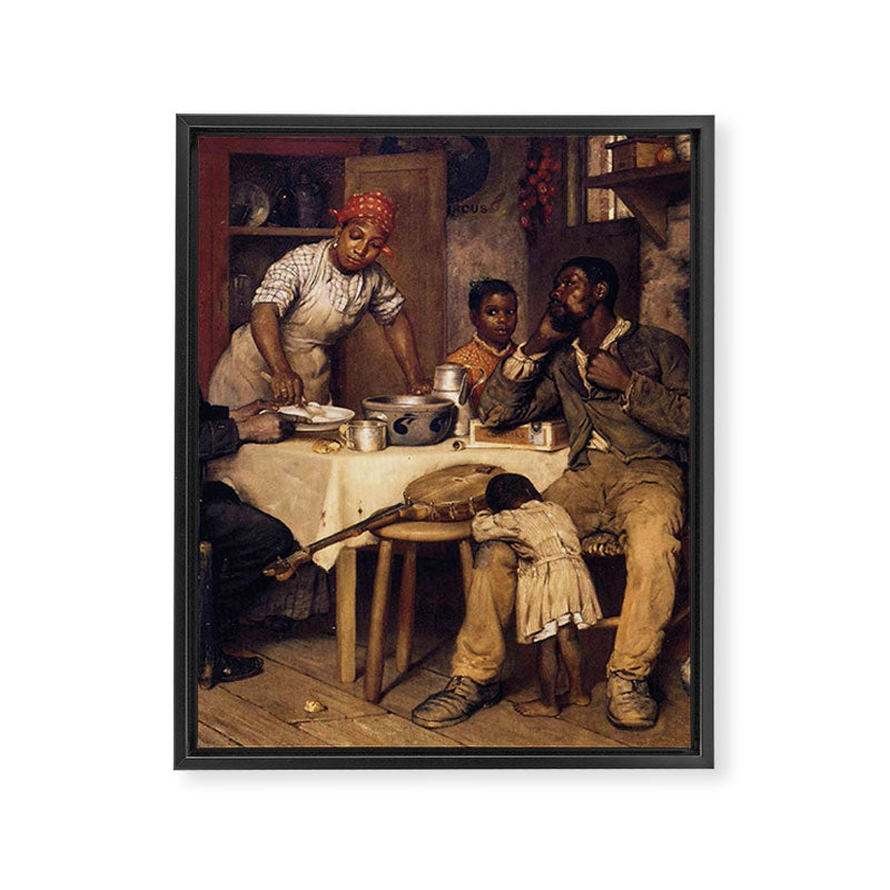 African American Masterpiece 'A Pastoral Visit' by Richard Norris Brooke Framed Canvas Print Gallery Image 6