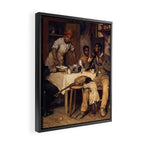 African American Masterpiece 'A Pastoral Visit' by Richard Norris Brooke Framed Canvas Print Gallery Image 2