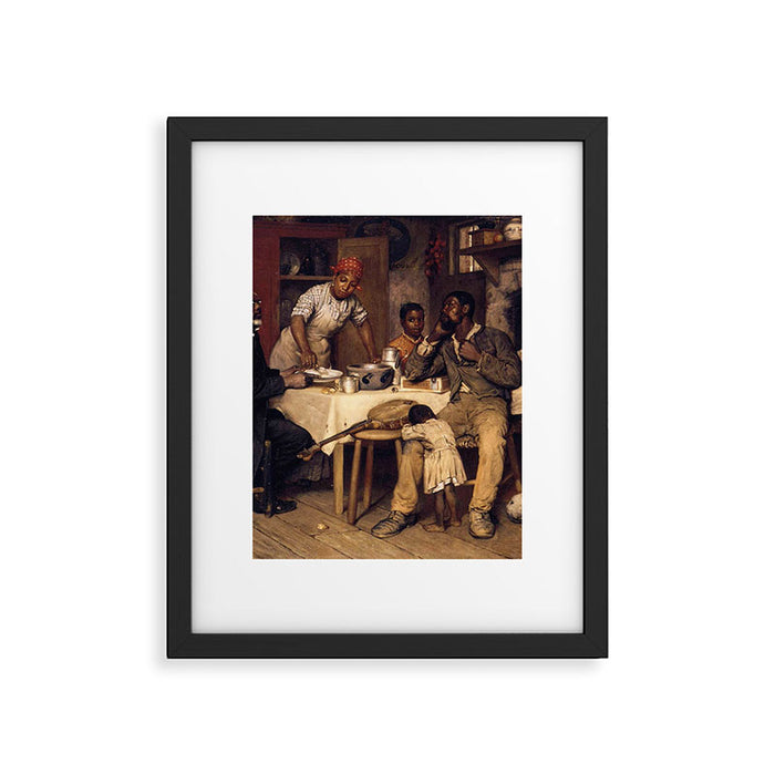 African American Masterpiece 'A Pastoral Visit' by Richard Norris Brooke Framed Art Print Gallery Image 1
