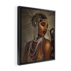 African American Masterpiece 'Cotton Club Flapper Dance Girl' Portrait Painting Framed Canvas Print Gallery Image 2