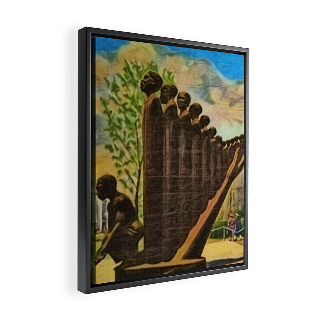 African American Masterpiece 'Lift Up Every Voice & Sing' based on the sculpture by Augusta Savage Framed Canvas Print Gallery Image 2