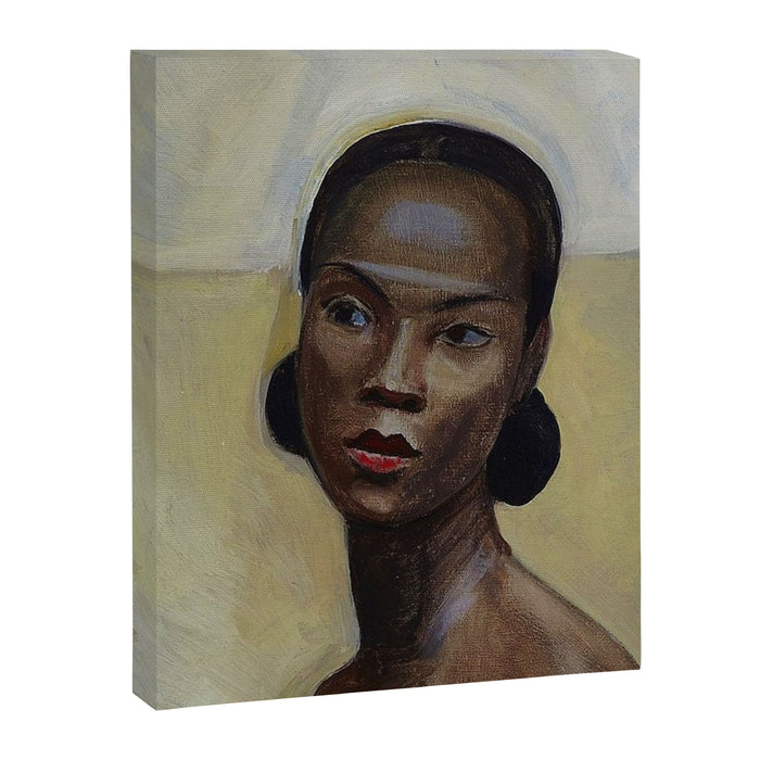 African American Masterpiece 'Portrait of a Black Woman' by Sergey Sudeikin  Canvas Print Gallery Image 1