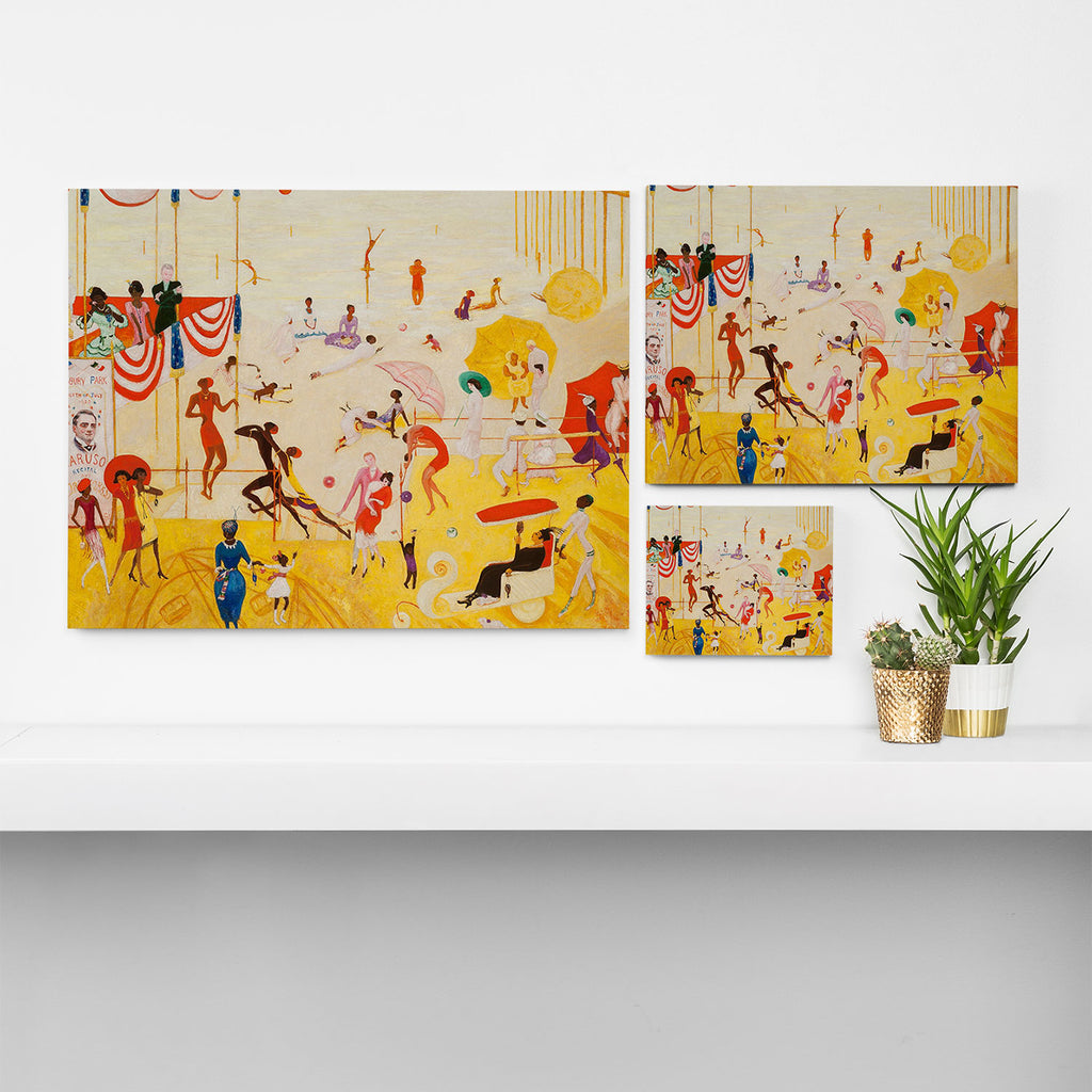 African American Masterpiece 'Summertime, Asbury Park, South' by Florine Stettheimer Canvas Print Gallery Image 3