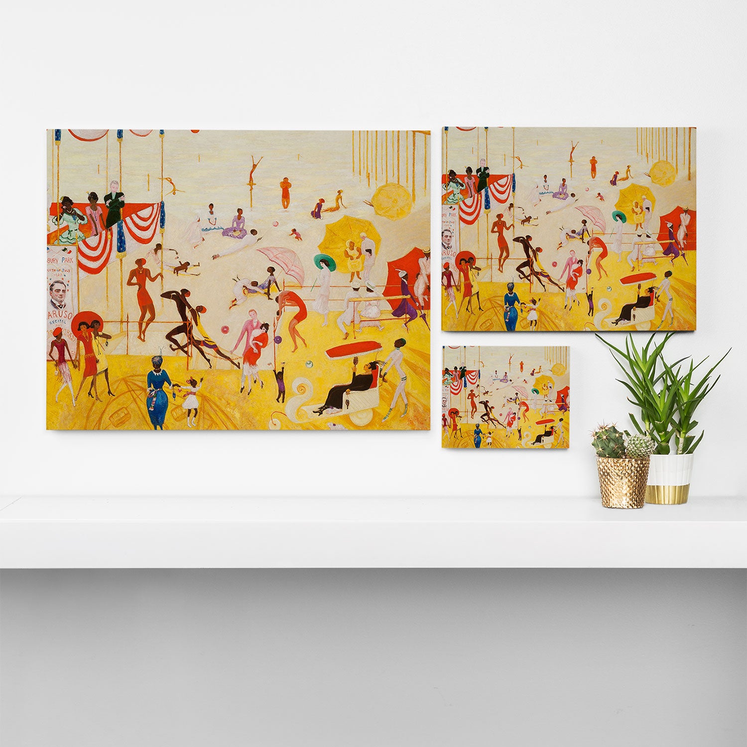 African American Masterpiece 'Summertime, Asbury Park, South' by Florine Stettheimer Canvas Print Gallery Image 3