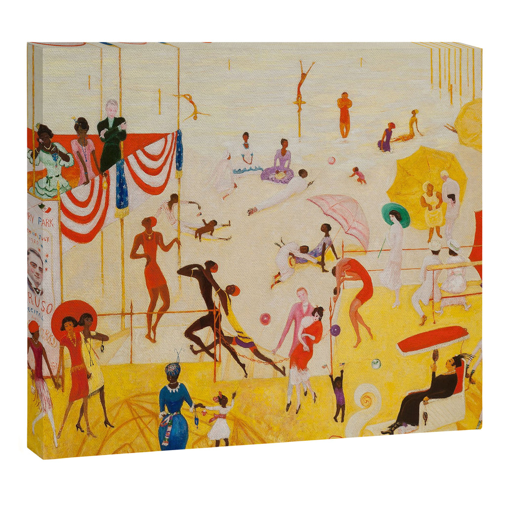African American Masterpiece 'Summertime, Asbury Park, South' by Florine Stettheimer Canvas Print Gallery Image 3