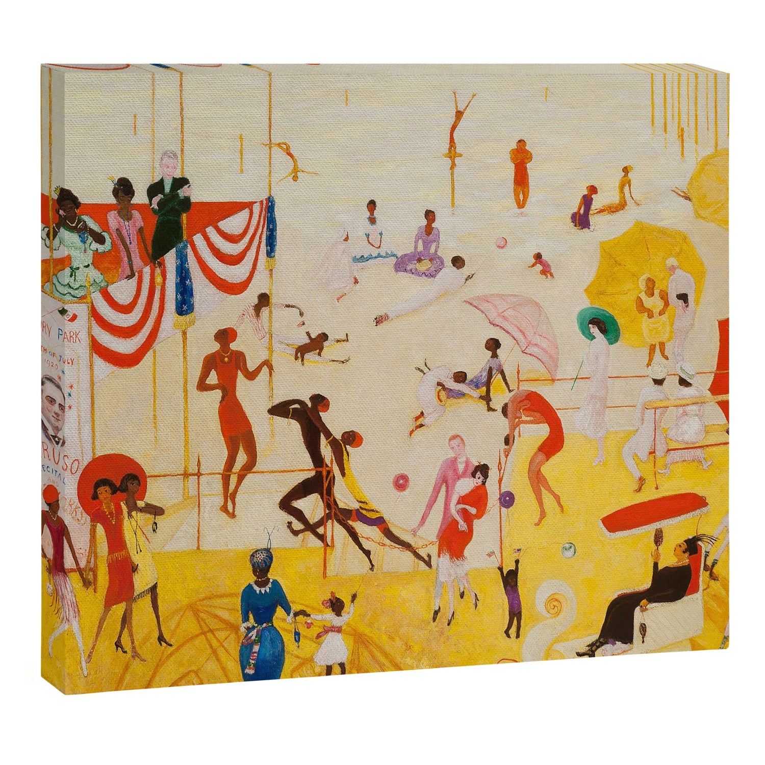 African American Masterpiece 'Summertime, Asbury Park, South' by Florine Stettheimer Canvas Print Gallery Image 3