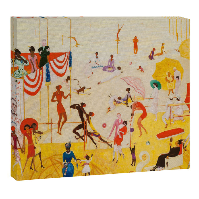 African American Masterpiece 'Summertime, Asbury Park, South' by Florine Stettheimer Canvas Print Gallery Image 1