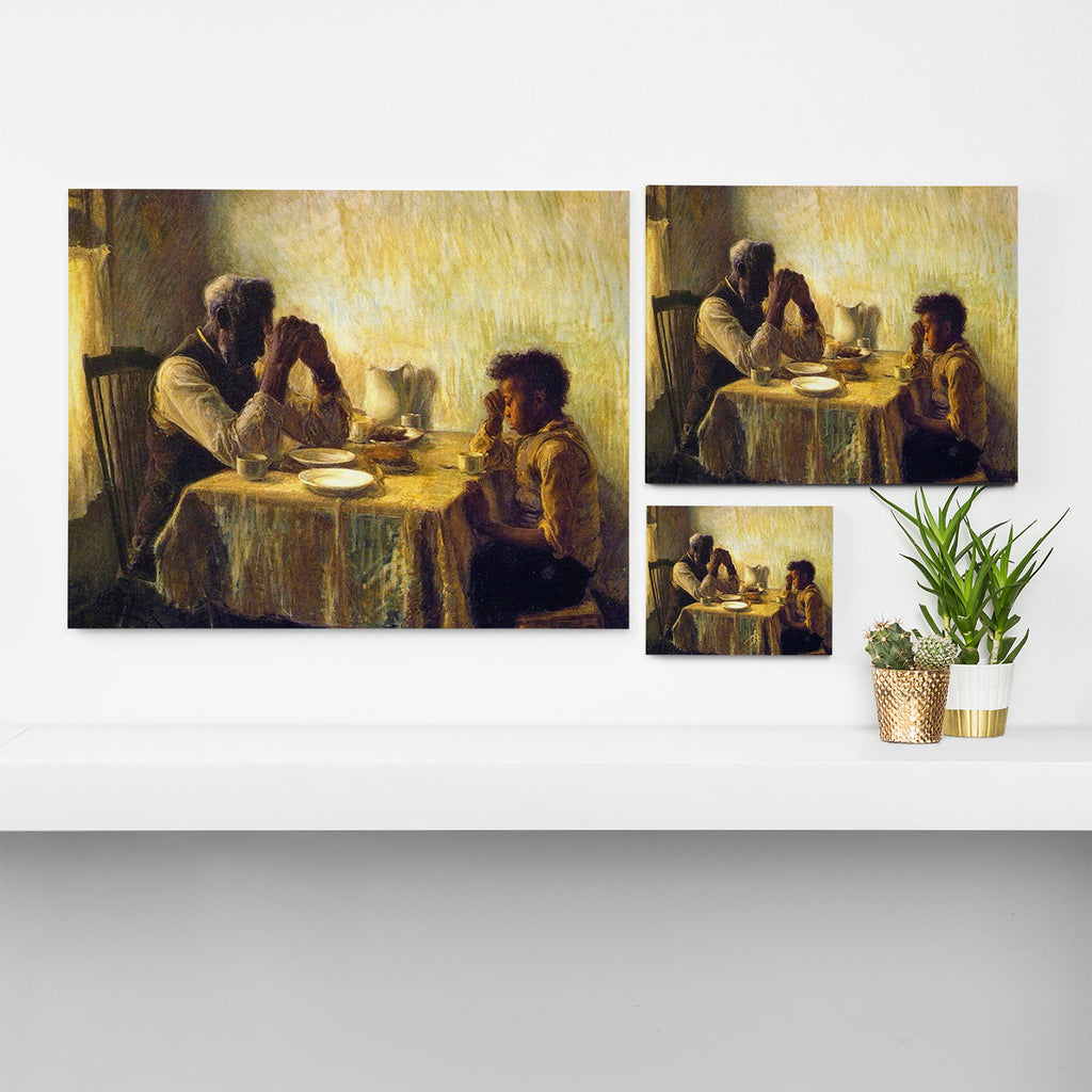 African American Masterpiece 'The Thankful Poor' by Henry Ossawa Tanner Canvas Print Gallery Image 3