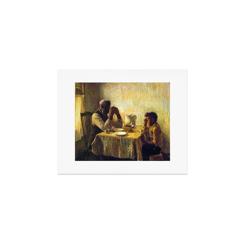 African American Masterpiece 'The Thankful Poor' by Henry Ossawa Tanner Art Print Gallery Image 1