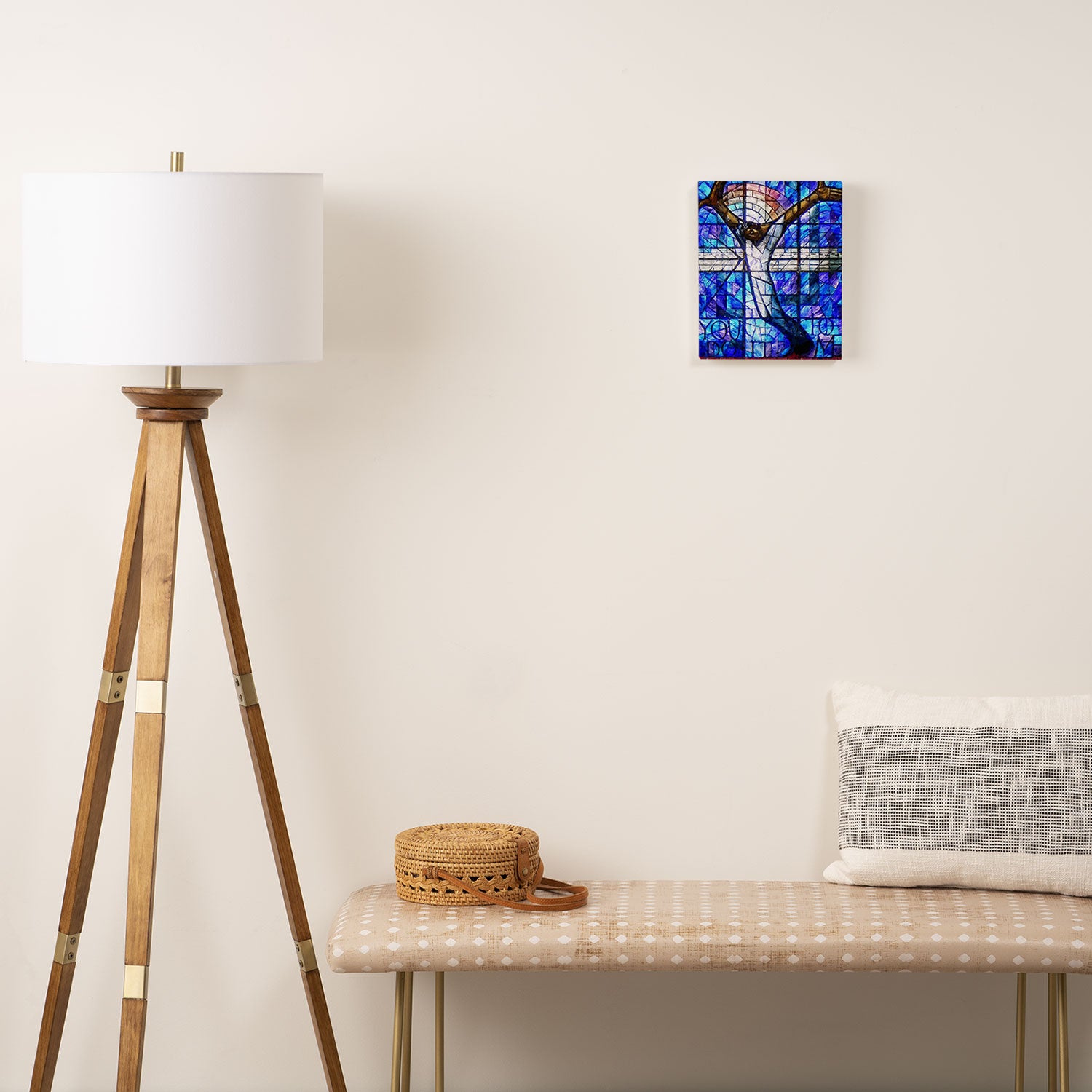 African American Portrait Painting of the Wales window at the 16th Street Baptist by Jeanpaul Ferro Canvas Print Gallery Image 2