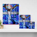 African American Portrait Painting of the Wales window at the 16th Street Baptist by Jeanpaul Ferro Canvas Print Gallery Image 3