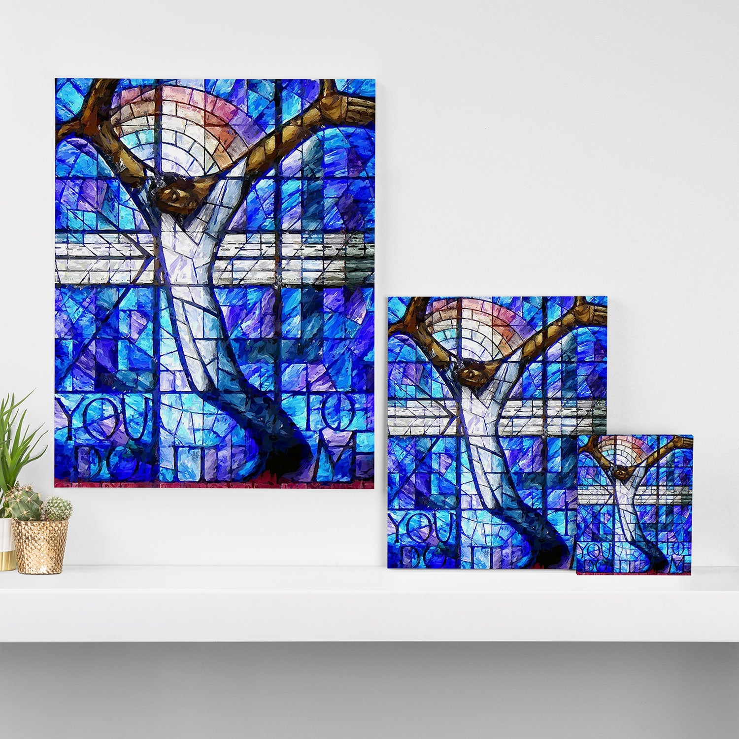 African American Portrait Painting of the Wales window at the 16th Street Baptist by Jeanpaul Ferro Canvas Print Gallery Image 3