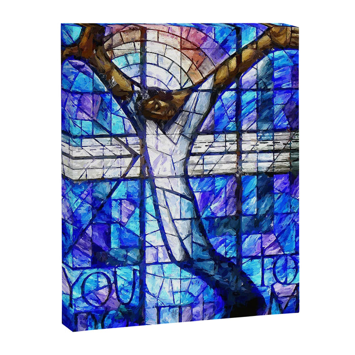 African American Portrait Painting of the Wales window at the 16th Street Baptist by Jeanpaul Ferro Canvas Print Gallery Image 1