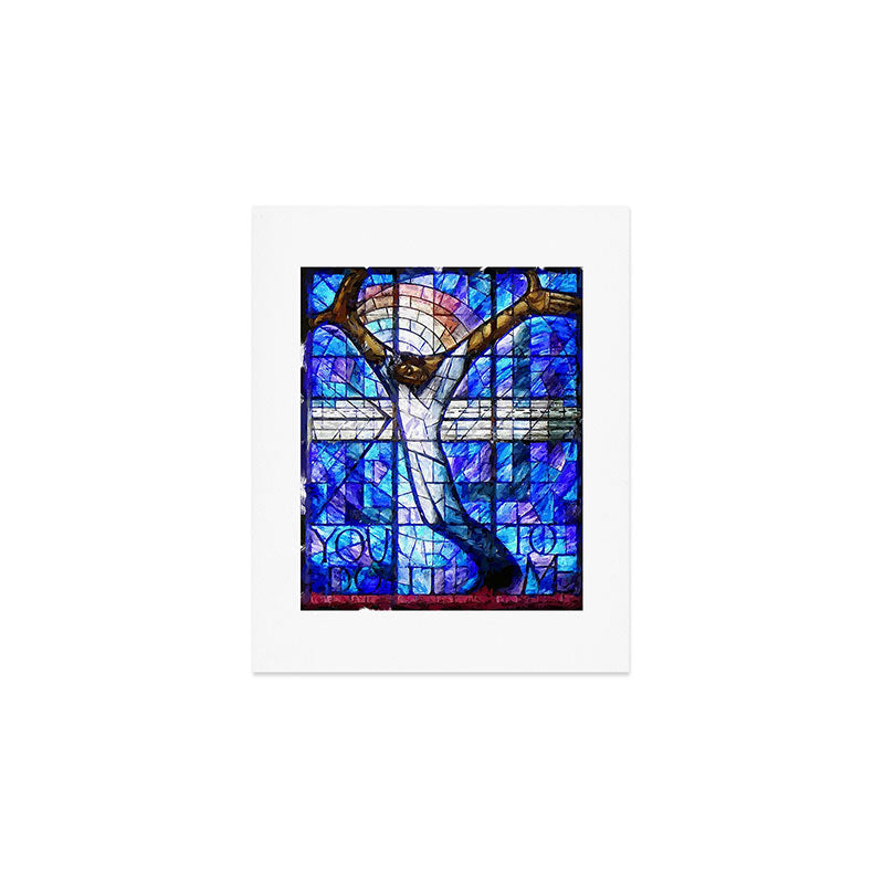 African American Portrait Painting of the Wales window at the 16th Street Baptist by Jeanpaul Ferro Art Print Gallery Image 1