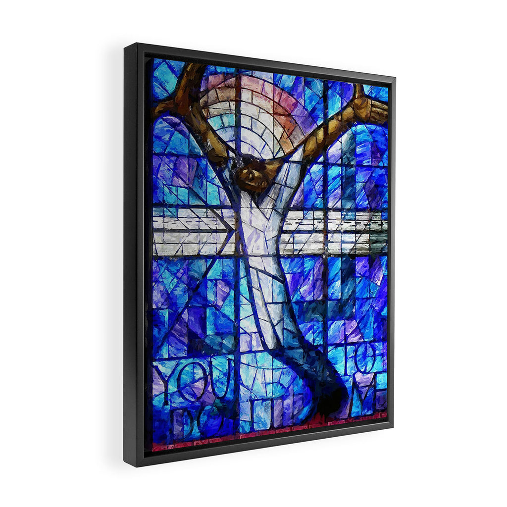 African American Portrait Painting of the Wales window at the 16th Street Baptist by Jeanpaul Ferro Framed Canvas Print Gallery Image 2