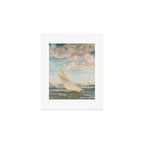 America's Cup Yacht Racing sailboats on Narragansett Bay, Newport, Rhode Island nautical maritime landscape painting by Alice Maude Taite Fanner Art Print Gallery Image 1