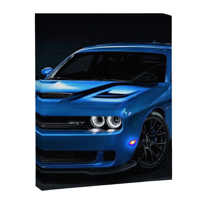 B5 Blue Hellcat Challenger SRT Canvas Print Gallery Image 1
