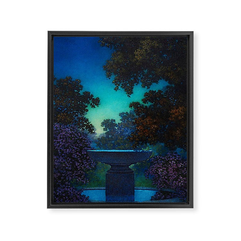 Blue Fountain at Twilight by Maxfield Parrish Framed Canvas Print Gallery Image 8