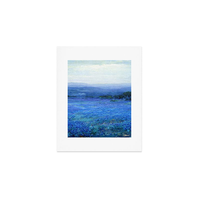 Bluebonnet Panoramic Landscape in Twilight painting by Robert Julian Onderdonk Art Print Gallery Image 1