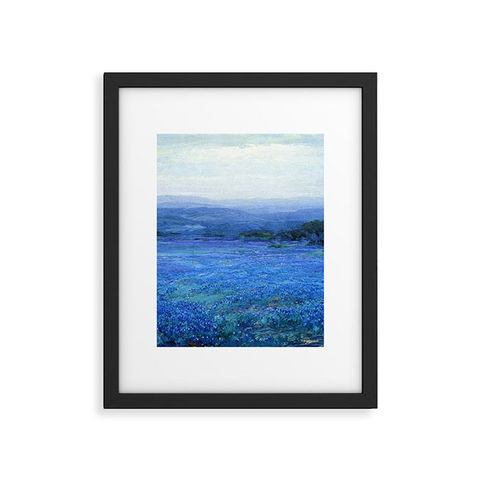 Bluebonnet Panoramic Landscape in Twilight painting by Robert Julian Onderdonk Framed Art Print Gallery Image 1