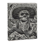Calavera Oaxaqueña - Día de los Muertos - Mexican Day of the Dead by Jose Guadalupe Posada Canvas Print Gallery Image 6