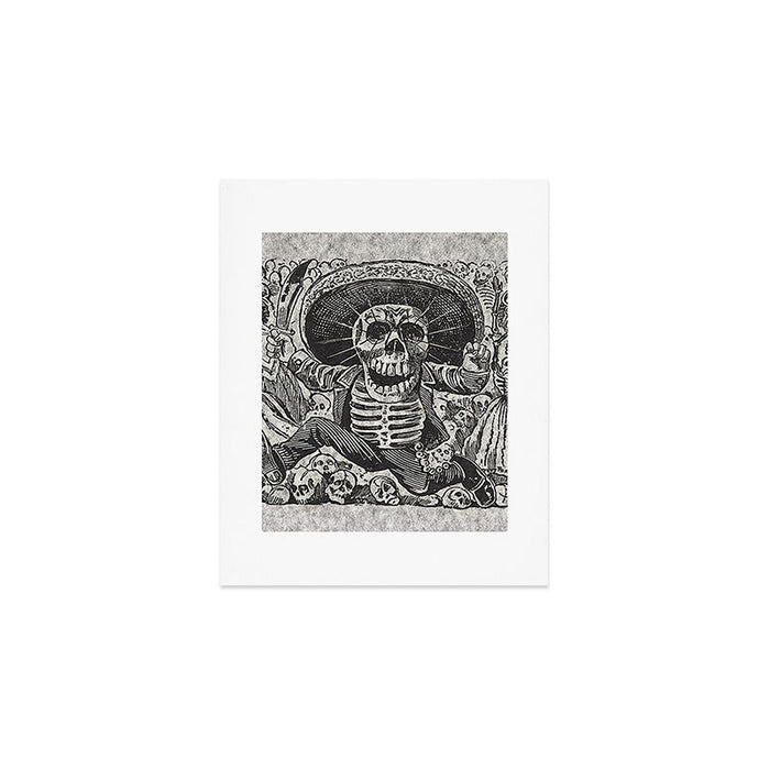 Calavera Oaxaqueña - Día de los Muertos - Mexican Day of the Dead by Jose Guadalupe Posada Art Print Gallery Image 1