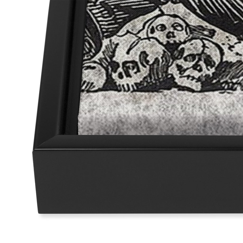 Calavera Oaxaqueña - Día de los Muertos - Mexican Day of the Dead by Jose Guadalupe Posada Framed Canvas Print Gallery Image 3