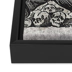 Calavera Oaxaqueña - Día de los Muertos - Mexican Day of the Dead by Jose Guadalupe Posada Framed Canvas Print Gallery Image 3