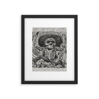 Calavera Oaxaqueña - Día de los Muertos - Mexican Day of the Dead by Jose Guadalupe Posada Framed Art Print Gallery Image 5