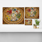 Ceiling Mural of the Palais Garnier Opera House, Paris, France color photograph - photography by  Marc Chagall  Canvas Print Gallery Image 3