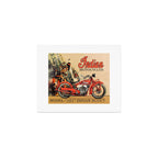 Classic Indian Roadmaster Biker Motorcycle Vintage Advertisement Poster Art Print Gallery Image 1