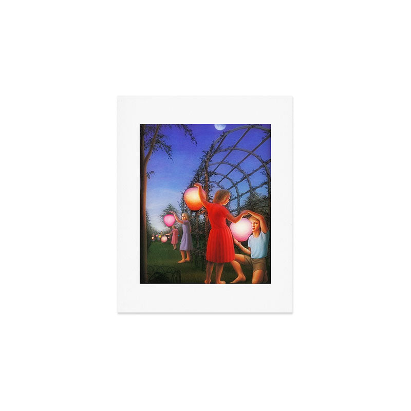 Classical Magic Realism Masterpiece 'Garden Party' by George Tooker Art Print Gallery Image 1