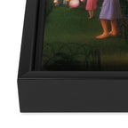 Classical Magic Realism Masterpiece 'Garden Party' by George Tooker Framed Canvas Print Gallery Image 3