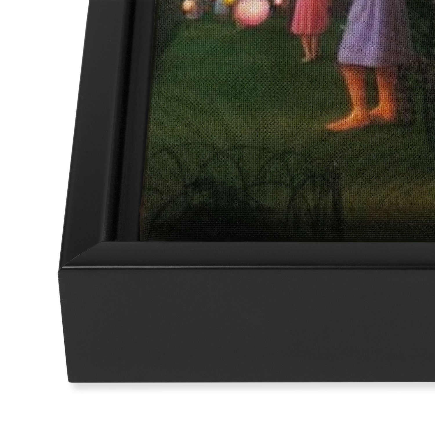 Classical Magic Realism Masterpiece 'Garden Party' by George Tooker Framed Canvas Print Gallery Image 3