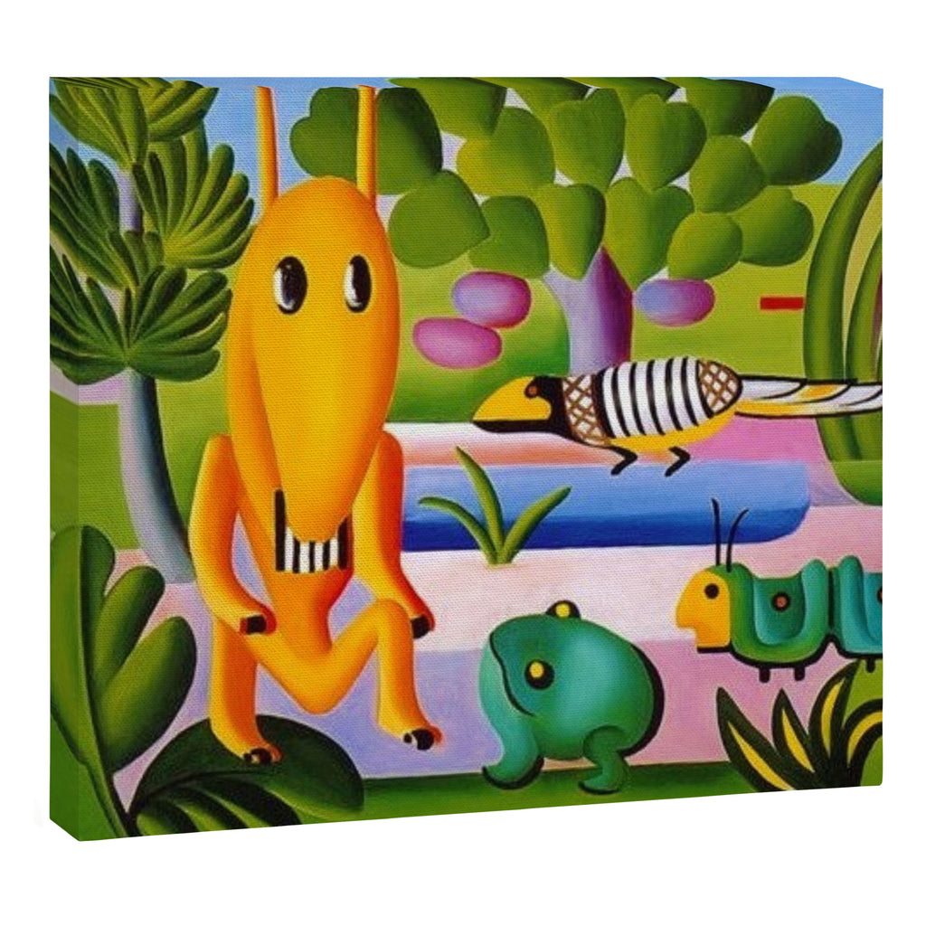 Classical Masterpiece 'A Cuca' by Tarsila do Amaral Canvas Print Gallery Image 3