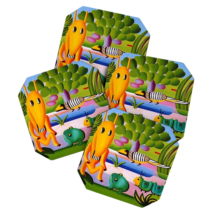 Classical Masterpiece 'A Cuca' by Tarsila do Amaral Coaster Gallery Image 1