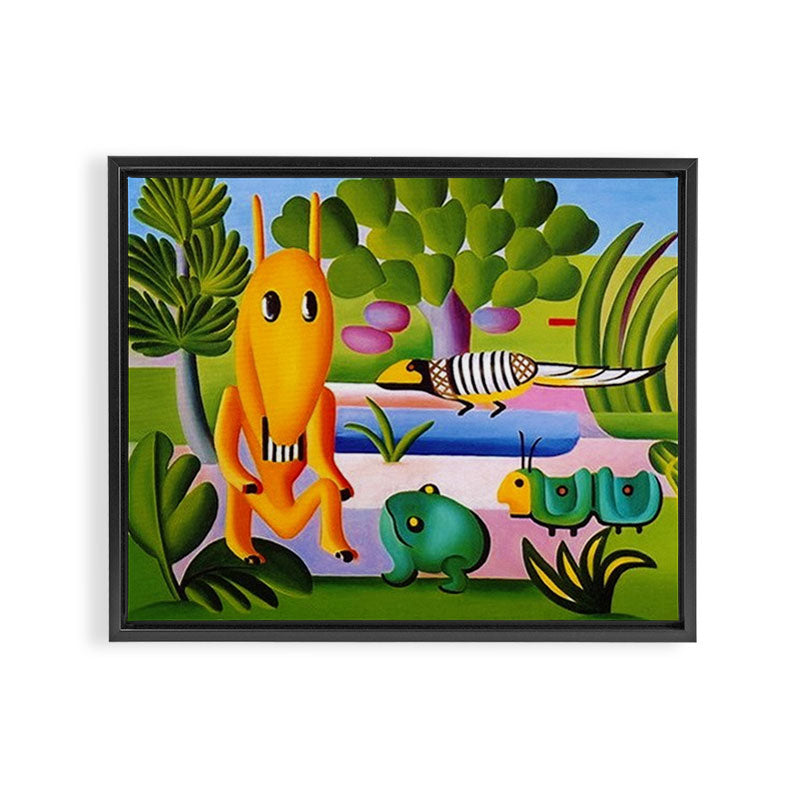 Classical Masterpiece 'A Cuca' by Tarsila do Amaral Framed Canvas Print Gallery Image 3