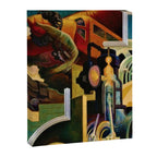 Classical Masterpiece - Instruments of Power - Train, Airplane, Steam by Thomas Hart Benton Canvas Print Gallery Image 6