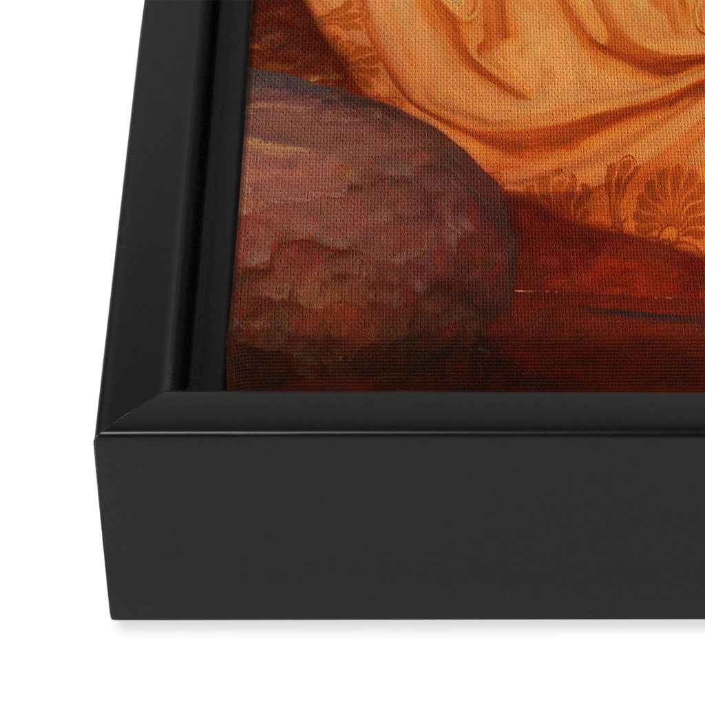 Cymon and Iphigenia, sleeping beauty female portrait painting by Frederic Leighton Framed Canvas Print Gallery Image 3