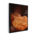 Cymon and Iphigenia, sleeping beauty female portrait painting by Frederic Leighton Framed Canvas Print Gallery Image 2