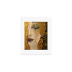 Golden Tears (Freya's Heartache) portrait painting by Gustav Klimt Art Print Gallery Image 1