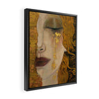 Golden Tears (Freya's Heartache) portrait painting by Gustav Klimt Framed Canvas Print Gallery Image 2