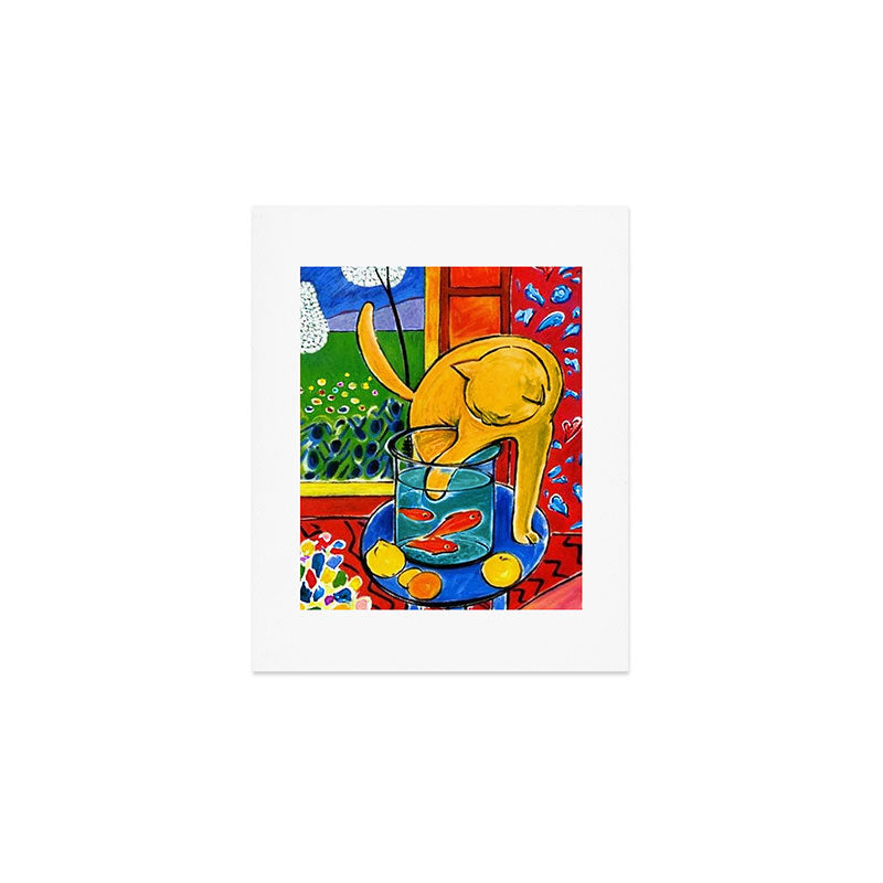 Henri Matisse - Cat With Red Fish still life painting Art Print Gallery Image 1