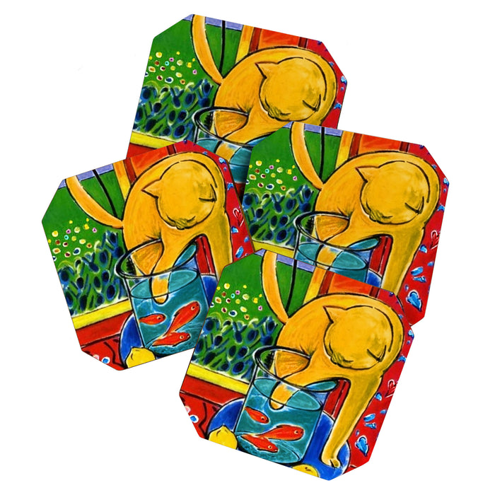Henri Matisse - Cat With Red Fish still life painting Coaster Gallery Image 1