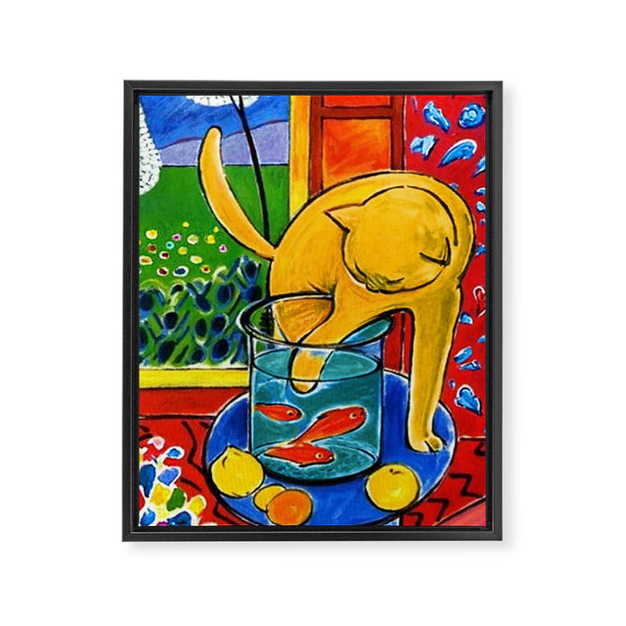 Henri Matisse - Cat With Red Fish still life painting Framed Canvas Print Gallery Image 1