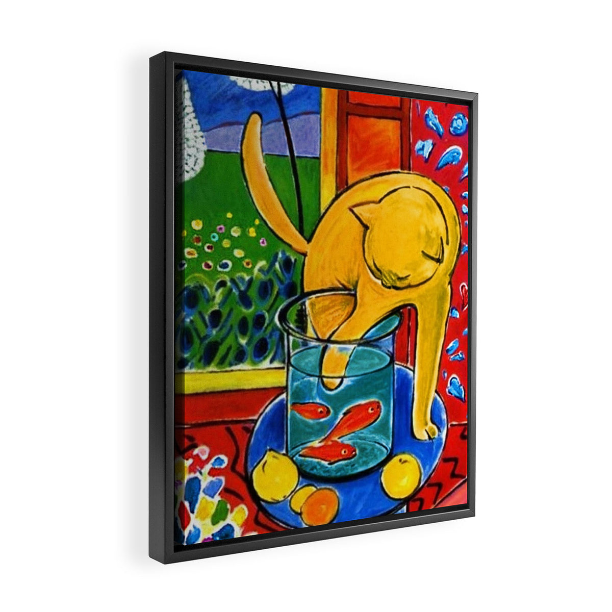 Henri Matisse - Cat With Red Fish still life painting Framed Canvas Print Gallery Image 2