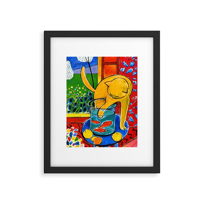 Henri Matisse - Cat With Red Fish still life painting Framed Art Print Gallery Image 1